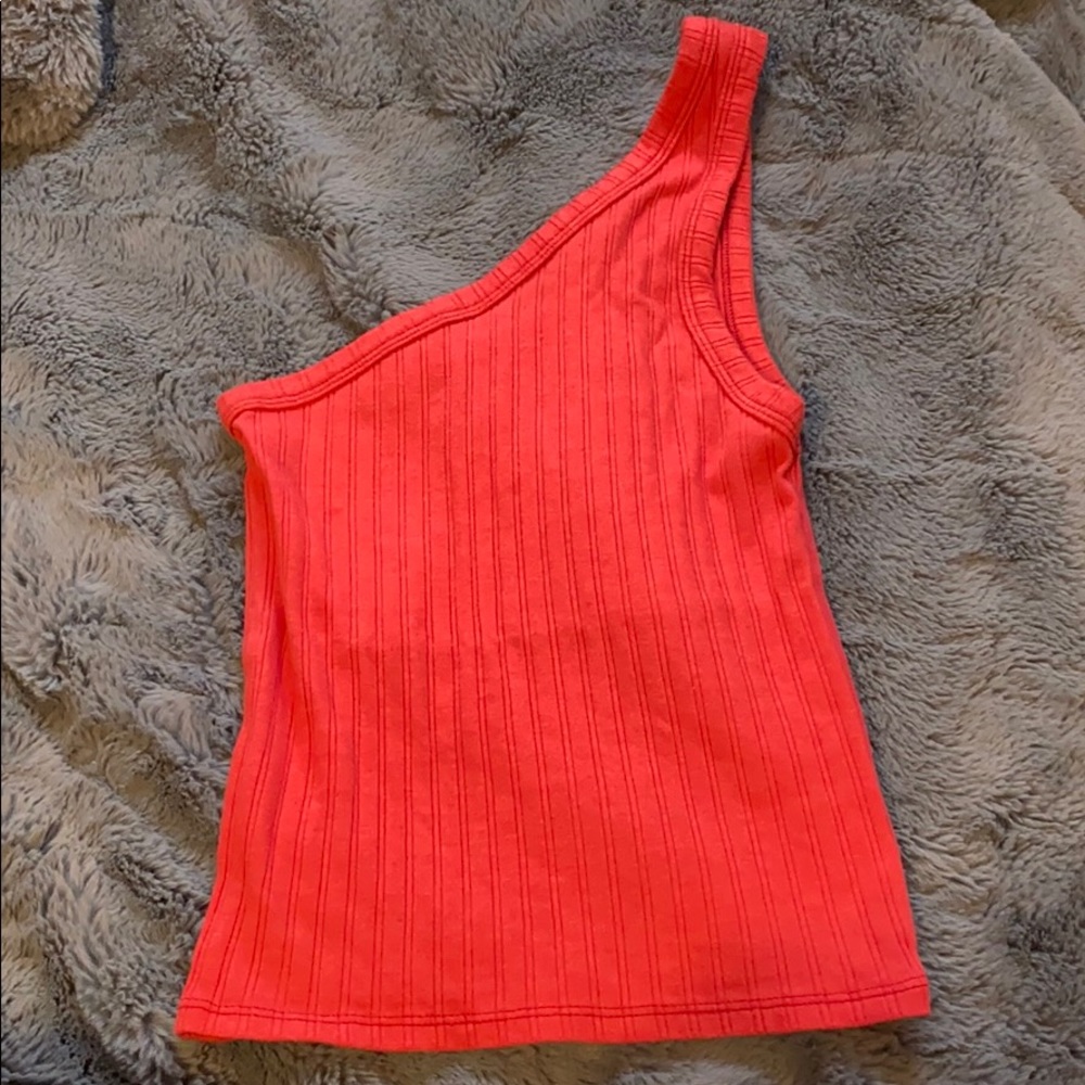 american eagle one shoulder tank top
